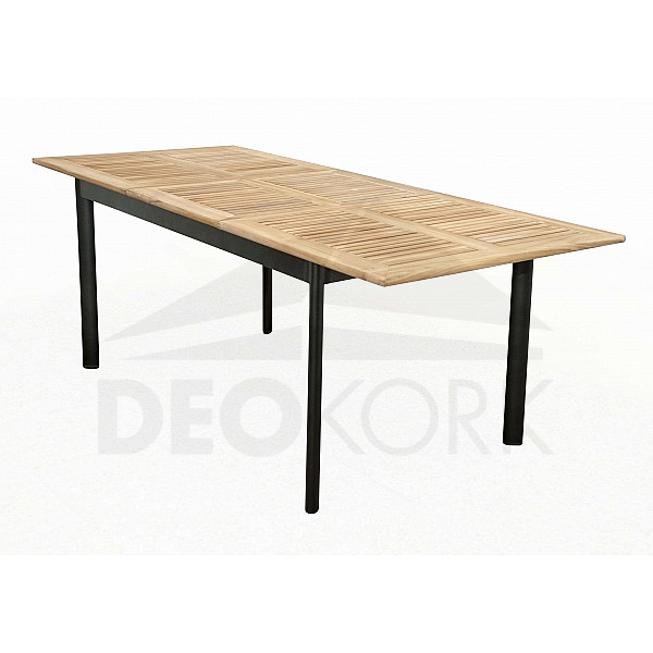 Hliníkový stôl rozkladací CONCEPT 150 / 210x90 cm (teak)