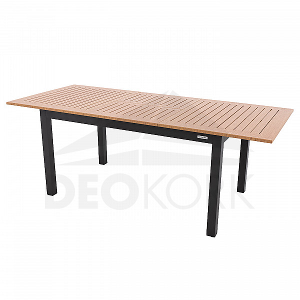 Hliníkový stôl rozkladací EXPERT WOOD 150 / 210x90 cm (antracit)